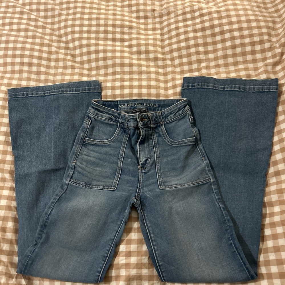 American Eagle Flare Blue Denim Jeans